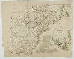 Nordamerika, graveret af Richard William Seale, 1752