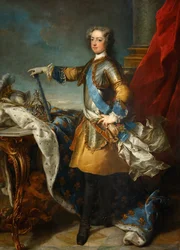 Portræt af kong Ludvig XV 1710-1774, ca 1723-1724