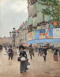 Paris, rue du Havre, ca. 1882 (olie på lærred)