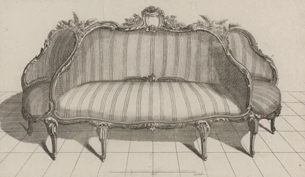 Sofa à Jouë i pictoresque stil, udgivet i midten af ​​1770