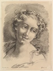 Hoved af en kvinde, 1748-69