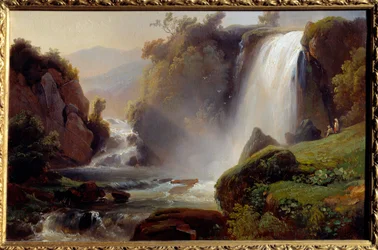 Cascades a Tivoli-maleri af Jean Charles Remond (1795-1875) 1840. Søn 0,34x0,22 m Rouen, musee des Beaux Arts