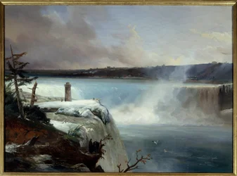 Niagara Falls. Maleri af Jean Charles Remond (1795-1875)