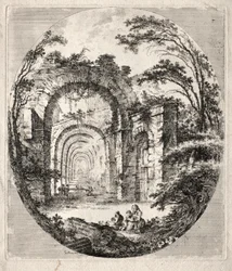 Gamle ruiner, 1756.