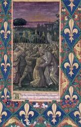 Ms. Lat. Q.v.I.126, fol. 100: Judaskysset, fra »Ludvig af Orléans