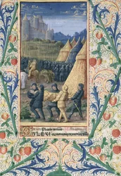 Ms Lat. Q.v.I.126 f.64 Absaloms død, fra 
