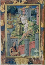 Fru Lat. Q.v.I.126 fol.11 The Creation of Eva fra Louis of Orleans