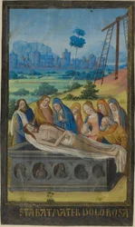 Begravelsen (Stabat Mater-bøn), fra en Timebog