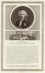 Portræt af Charles Alexandre, viscount of Calonne