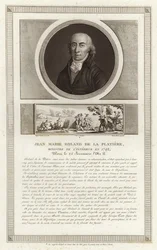 Portræt af Jean-Marie Roland, viscount de la Platiere