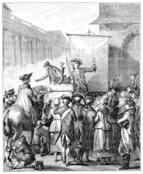Charlatanen ved Louvre, Paris, 1885.