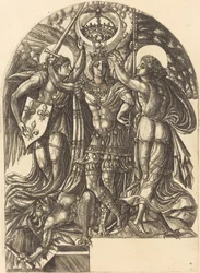 Henrik II som den sejrende Sankt Michael