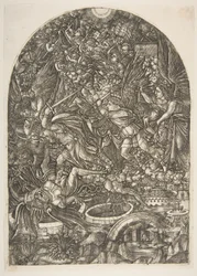 Sankt Michael og dragen, fra Apocalypse.n.d.