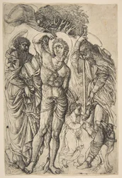 De hellige Sebastian, Anthony og Roch.n.d.