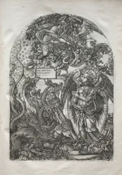 Apokalypsen: Skt. Michael og dragen, 1546-1556.