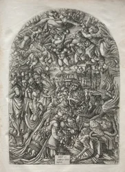 Apokalypsen: Kvinden klædt med solen, 1546-1556.