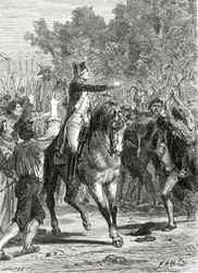 Den franske revolution 1789-1799 General Lafayette i Versailles 5. oktober 1789