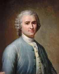 Portræt af Jean-Jacques Rousseau 1712-1778