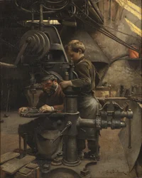 Un Patron eller Lærlingens lektion, 1888