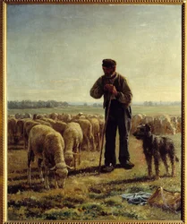 Chicoree-faren. Maleri af Jean Ferdinand Chaigneau (1830-1906)