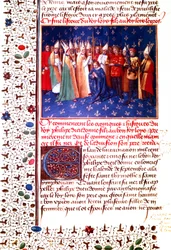 Kroningen af den franske konge Filip 2. August i 1179, ca. 1455-60