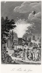 Firework display at the Jardin de Tivoli, c.1826dani