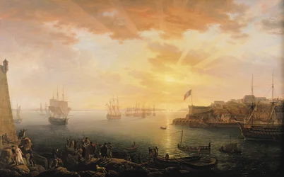 Udsigt over Brest Havn, 1796