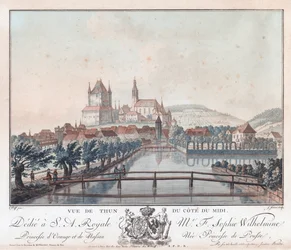 Vue De Thun Du Cote Du Midi, ca.
1770-1780 (gravering)