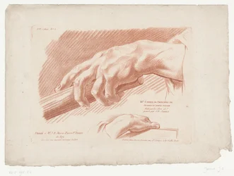 Titelbillede med to hænder III.e Cahier de Principes de Dessins d