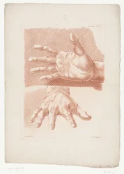 To hænder Kompositioner med menneskelige kropsdele (serietitel) IIIe Cahier de Principes de Dessins d