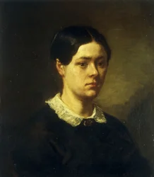 Portræt af Madame J.F. Millet, ca. 1844