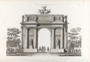 Triumfbue. Fra: Samling af facader af de vigtigste monumenter bygget i St.-Petersburg, 180