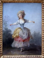 Danser i Louis XVI. Maleri af Jean Frederic Schall (1752-1825), olie på lærred, slutningen af 1700-tallet. Museum of Fine Arts i Nantes.