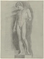 Studer efter statuen kaldet Albani Antinous