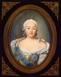 Portræt af kejserinde Elisabeth Petrovna 1709-1762