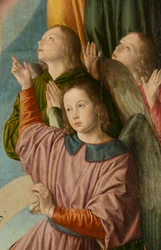 Engle, detaljer. Triptykon af mesteren af Moulins