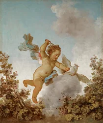 Fragonard - Kærlighedens fremskridt Kærligheden hævneren, 1790-91