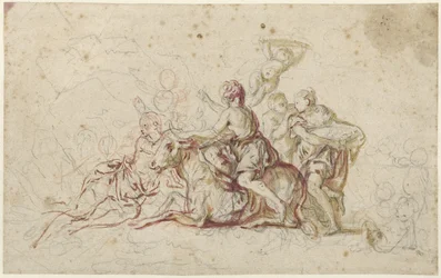 Europa kidnappet af Jupiter i skikkelse af en tyr (?)
