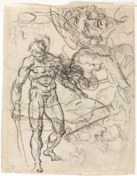 Figurstudier verso, ca. 1761.