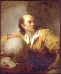 Portræt af Jerome Lalande (1732-1807) (Joseph Jerome Lefrancois de Lalande) - Maleri af Jean Honore Fragonard (1732-1806) - ca 1769 - Olie på lærred - 72x59,5 - Petit Palais, Musee des Beaux-Arts de la Ville fra Paris