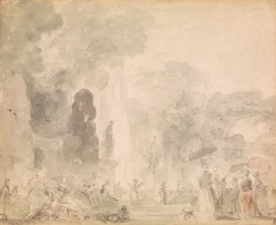 Udsigt over en park, slutningen af 1770