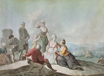 Voltaire samtaler med bønderne i Ferney