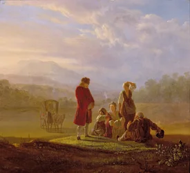 Voltaire samtaler med bønderne i Ferney