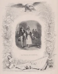 Folkets datter fra Bérangers sange, 1829.