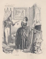 Ny Actaeon, jeg overraskede Diana, ikke i hendes bad, men med en forhandler på badeværelset. fra ..., 1843