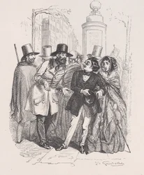 Man ville kunne give dig skylden i tre år, hvis du tabte hatten. fra den lille M..., 1843.