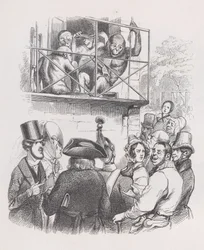 Orangutanger fra The Complete Works of Béranger, 1836.