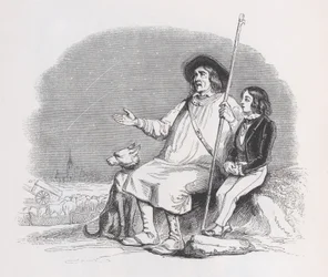 Stjerneskud fra The Complete Works of Béranger, 1836.