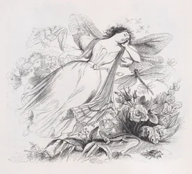 Sylfen fra The Complete Works of Béranger, 1836.