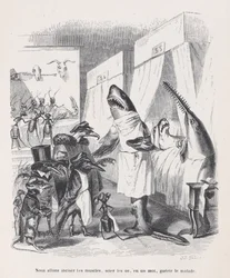Vi skal skære ind i musklerne, save knoglerne, kort sagt helbrede de syge fra Sc..., ca. 1837-47.